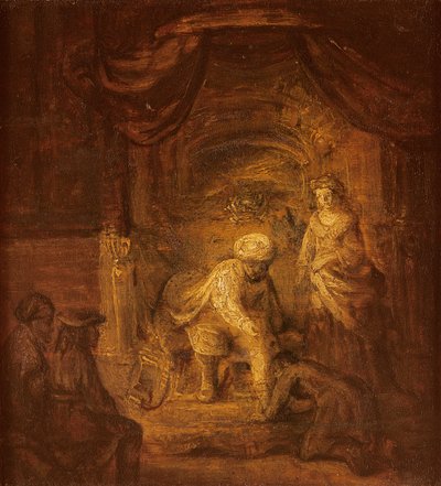 Biblical Scene by Rembrandt van Rijn